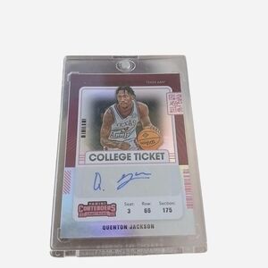 Panini Chronicles Draft Picks Card with Maroon and White